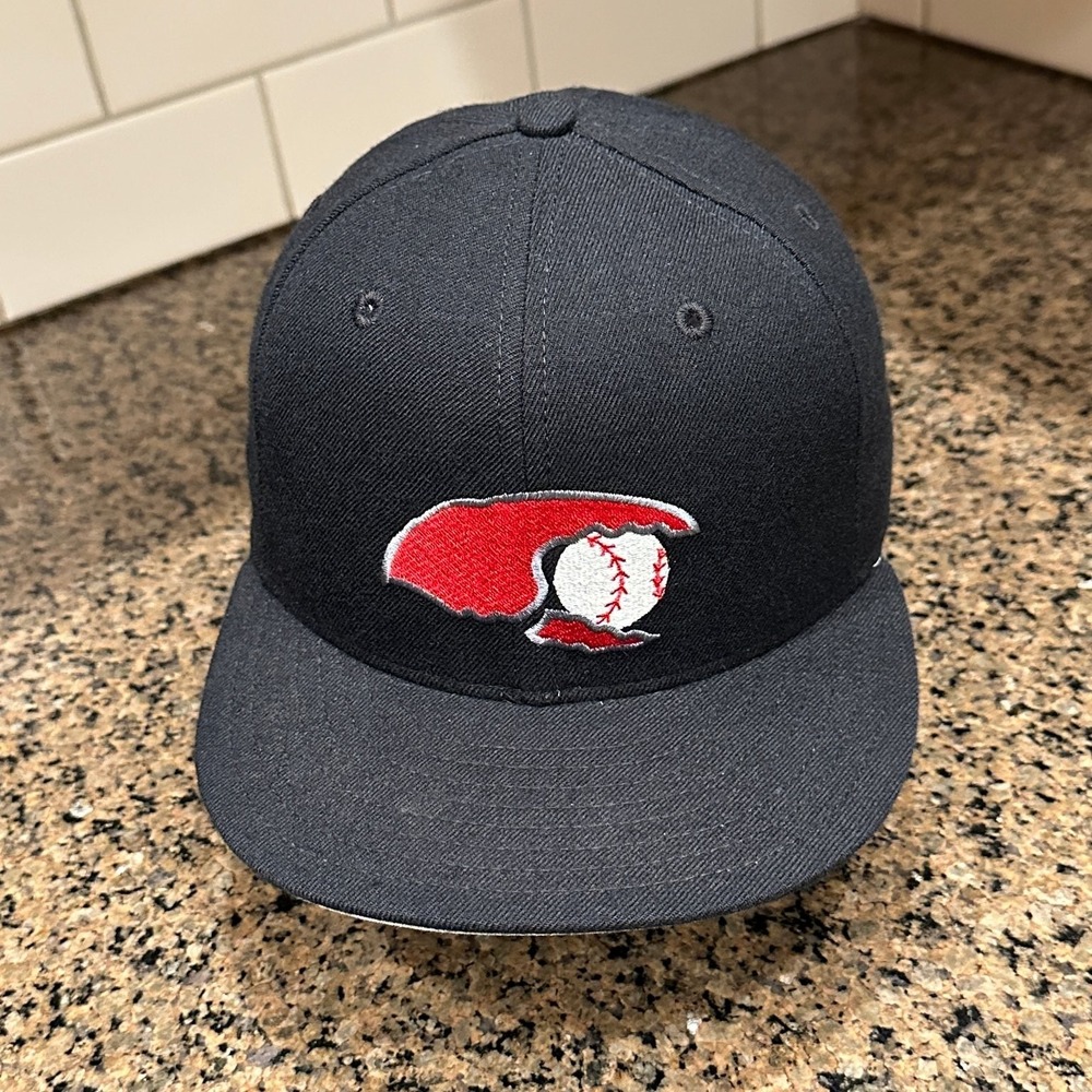 Vtg 90s Durham Bulls New Era 59Fifty Fitted Hat Size 7 Made in USA Deadstock